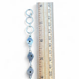 Kingman Blue Copper Turquoise Solid 925 Sterling Silver Bracelet