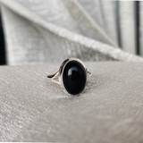 Black Onyx Solid 925 Sterling Silver RIng