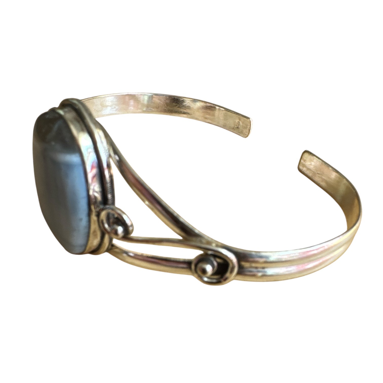 Owyhee Opal Solid 925 Sterling Silver Cuff Bracelet