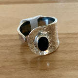 Black Onyx Solid 925 Sterling Silver Ring 6.5