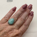 Amazonite Solid 925 Sterling Silver Ring