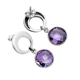 Amethyst Solid 925 Sterling Silver Earrings