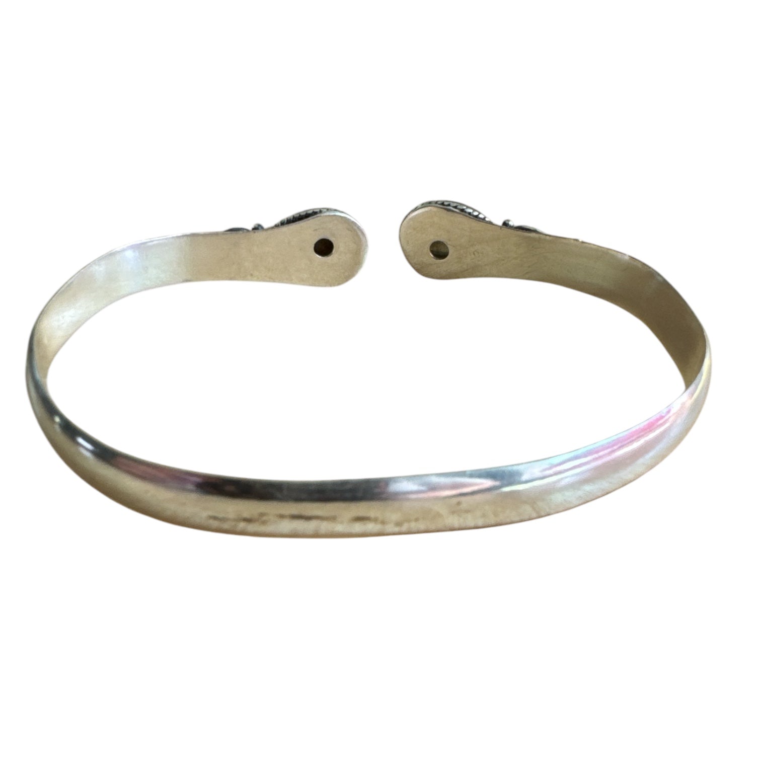 Labradorite Solid 925 Sterling Silver Bangle Bracelet