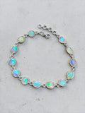 Ethiopian Opal Solid 925 Sterling Silver Bracelet