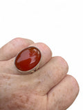 Carnelian Solid 925 Sterling Silver Ring 6