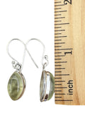 Prehnite Solid 925 Sterling Silver Earrings