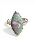 Ruby Fuchsite Solid 925 Sterling Silver Ring 7