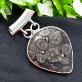 Flower Coral Solid 925 Sterling Silver Pendant