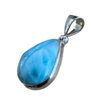 Caribbean Larimar Solid 925 Sterling Silver Pendant