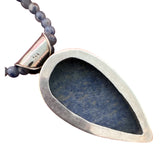 Blue Lapis Solid 925 Sterling Silver Pendant Necklace