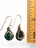 Emerald Solid 925 Sterling Silver Earrings
