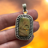 Monarch Opal Solid 925 Sterling Silver Pendant