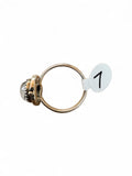 Black Rutilated Quartz Solid Sterling Silver Ring 7