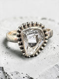 Herkimer Diamond Solid 925 Sterling Silver Ring 8