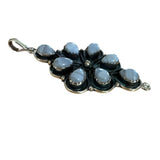 Blue Lace Agate Solid 925 Sterling Silver Pendant