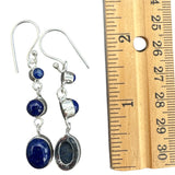 Blue Lapis Solid 925 Sterling Silver Earrings