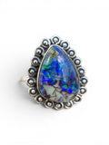 Monarch Opal Solid 925 Sterling Silver Ring 7.5