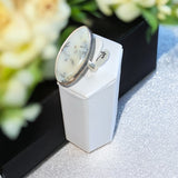 Dendritic Opal Solid 925 Sterling Silver Ring 7.5