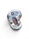 Kingman Purple Mojave Turquoise Solid 925 Sterling Silver Ring 6