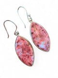 Pink Thulite Solid 925 Sterling Silver Earrings