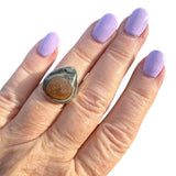 Ocean Jasper Solid 925 Sterling Silver Ring 5