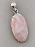 Pink Opal Silver Overlay Pendant