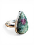 Ruby Fuchsite Solid 925 Sterling Silver Ring 6