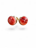 Spiny Oyster Solid 925 Sterling Silver stud Earrings