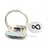 Dendritic Opal Solid 925 Sterling Silver Ring 8