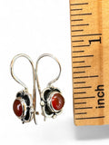 Carnelian Solid 925 Sterling Silver Earrings