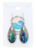 Abalone Solid 925 Sterling Silver Earrings
