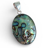 Abalone Solid 925 Sterling Silver Pendant