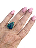 Blue Bird Azurite Solid 925 Sterling Silver Ring 7