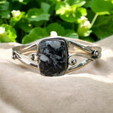 White Buffalo Solid 925 Sterling Silver Cuff Bracelet