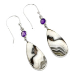 Prairie Agate Solid 925 Sterling Silver Earrings