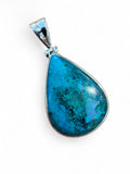 Shattuckite Solid 925 Sterling Silver Pendant