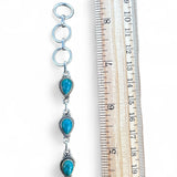 Chrysocolla Solid 925 Sterling Silver Bracelet