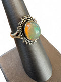 Ethiopian Opal Solid 925 Sterling Silver Ring 6