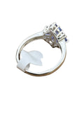 Tanzanite Solid 925 Sterling Silver cluster Ring 5