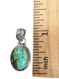 Sonoran Gold Turquoise Solid 925 Sterling Silver Pendant