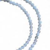 White Jade 4 mm Beaded Necklace