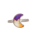 Kingman Purple Dahlia Solid 925 Sterling Silver Ring 7.5