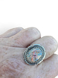 Monarch Opal Solid 925 Sterling Silver Ring 9
