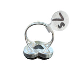 HEART Labradorite Solid 925 Sterling Silver Ring 7.5