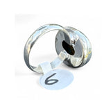 Kingman Turquoise & Spiny Oyster Solid 925 Sterling Silver Ring 6