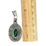 Emerald Solid 925 Sterling Silver Pendant