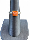 Spiny Oyster Solid 925 Sterling Silver Ring 7