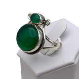 Green Onyx Solid 925 Sterling Silver Ring