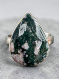 Ocean Jasper Solid 925 Sterling Silver Ring 9