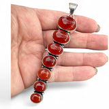 Carnelian Solid 925 Sterling Silver Pendant